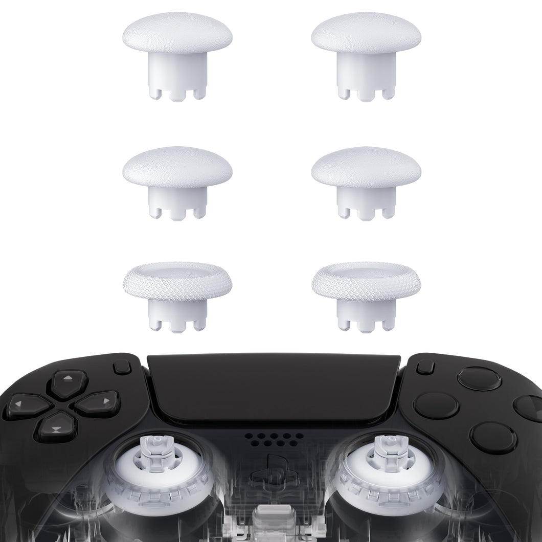 Robot White EDGE Sticks Replacement Interchangeable Thumbsticks for PS5 & PS4 All Model Controllers - P5J203WS