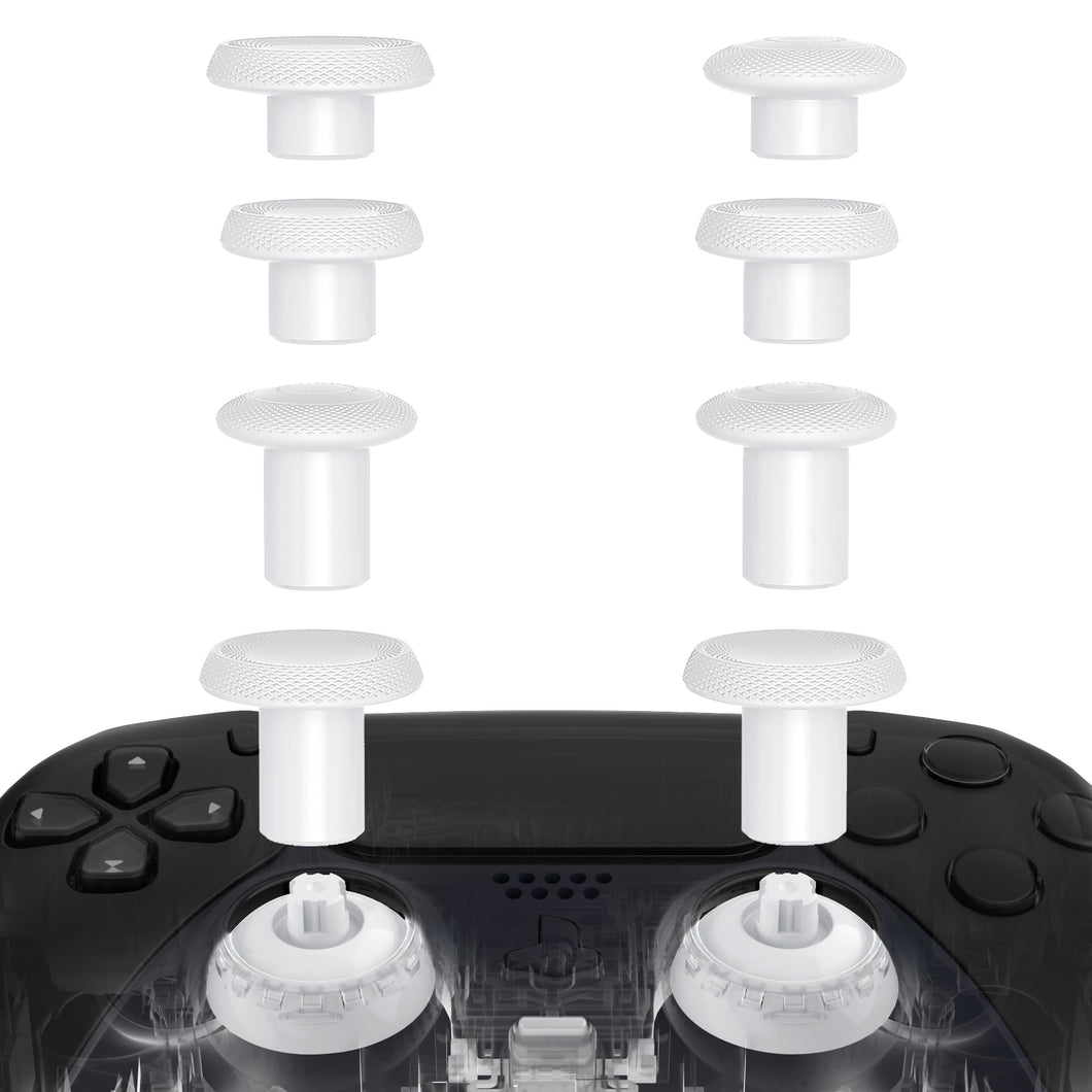 Robot White ThumbsGear V2 Interchangeable Ergonomic Thumbstick with 3 Height Convex & Concave Grips Adjustable Joystick for PS5 & PS4 Controller - YGTPFM003WS