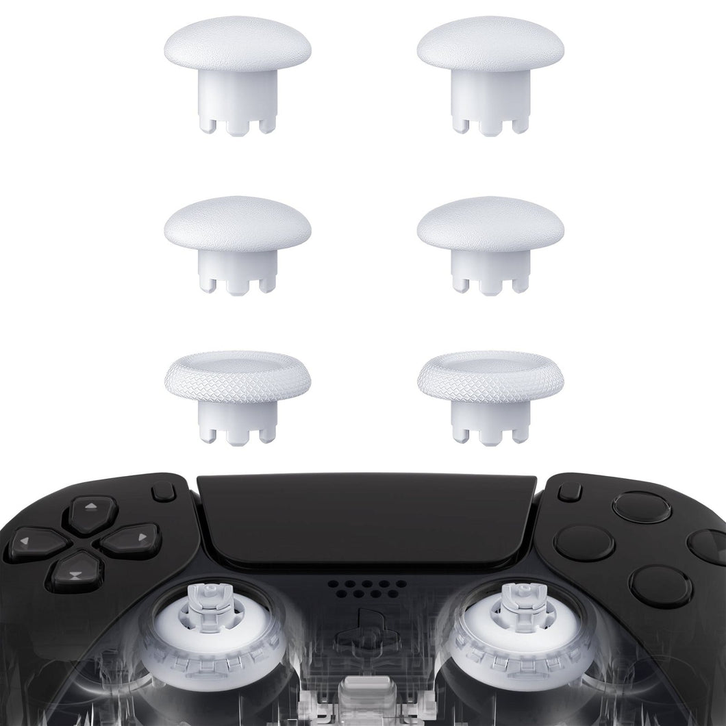 Robot White EDGE Sticks Replacement Interchangeable Thumbsticks for PS5 & PS4 All Model Controllers - P5J203WS - Extremerate Wholesale