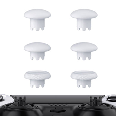 Robot White Interchangeable Replacement Thumbsticks Joystick Caps For PS5 Edge Controller- Controller & Thumbsticks Base Not Included- P5J110WS - Extremerate Wholesale