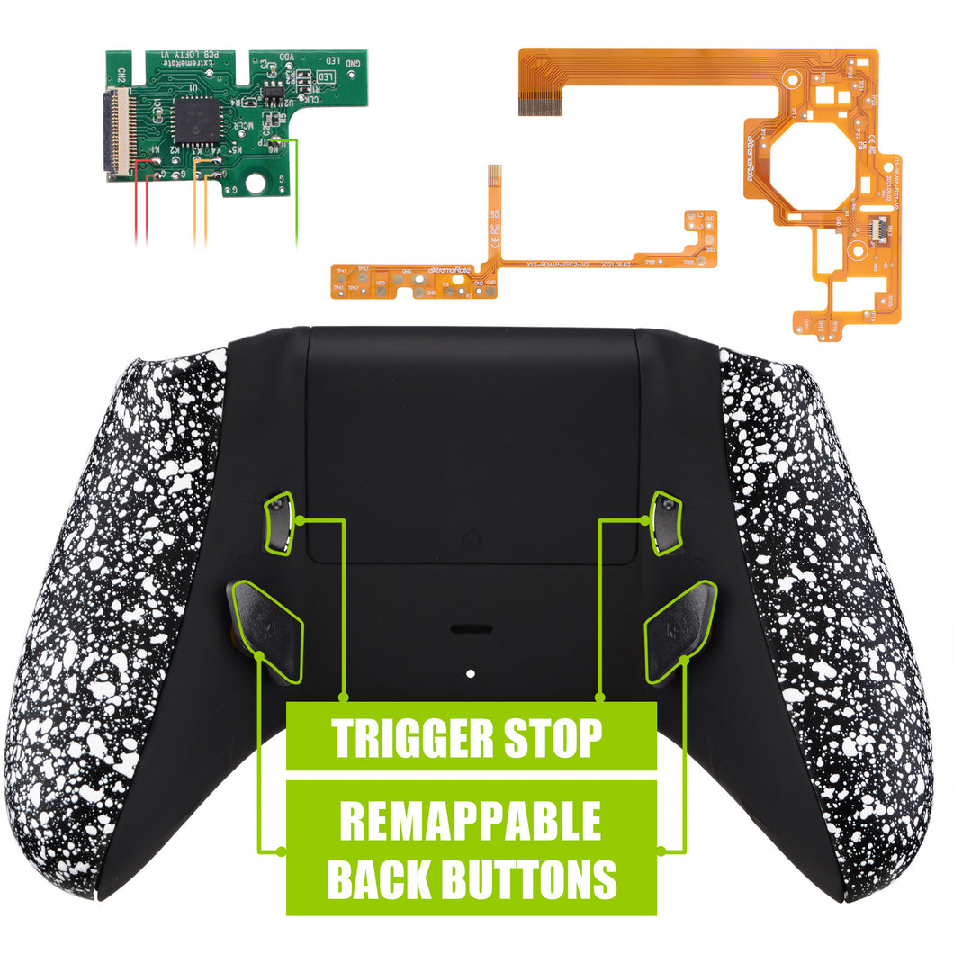 Soft Touch Lofty Remap Kit With Game Custom Main Accessories + Spare Accessories + Accessories White Left And Right Hand Handles For Xbox One S Controller-X1RM002