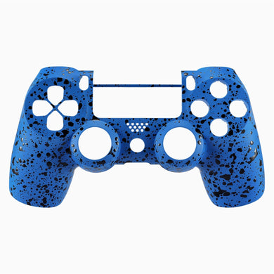 Rubberized Black Blue Front Shell Compatible With PS4 Gen2 Controller-SP4FP16WS - Extremerate Wholesale