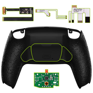 Rubberized Black Rise 2.0 Remap Kit With Upgrade Board + Redesigned Back Shell + Back Buttons Compatible With PS5 Controller BDM-010 & BDM-020 - XPFP3040G2 - Extremerate Wholesale