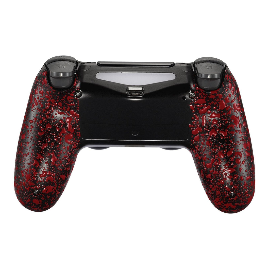 Rubberized Red Black Back Shell Compatible With PS4 Gen2 Controller-SP4BR04WS - Extremerate Wholesale