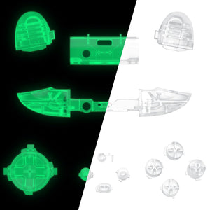 Glow in Dark - Green 13in1 Button Kits For Xbox Series X/S Controlle- JX3314WS - Extremerate Wholesale
