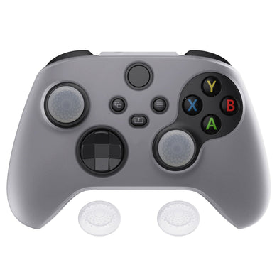 Clear White Pure Series Anti-Slip Silicone Cover Skin With White Thumb Grip Caps For Xbox Series X/S Controller-BLX3016 - Extremerate Wholesale