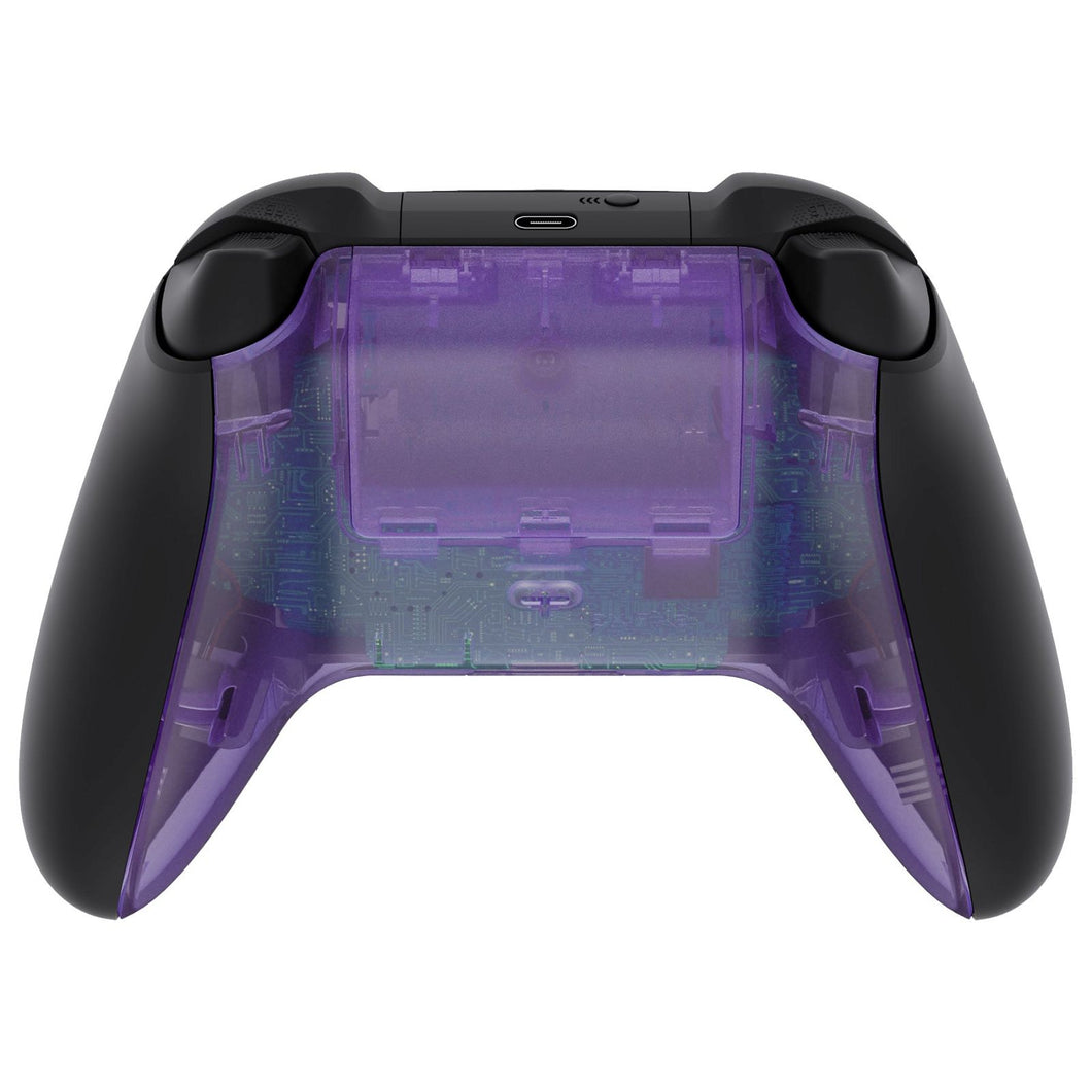 Clear Purple Back Shell And Battery Cover For Xbox Series X/S Controller-BX3M505WS - Extremerate Wholesale