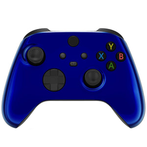Glossy Chrome Blue Front Shell For Xbox Series X/S Controller-FX3D404WS - Extremerate Wholesale