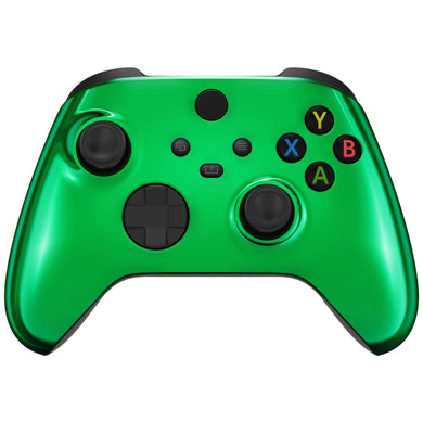 Glossy Chrome Green Front Shell For Xbox Series X/S Controller-FX3D406WS - Extremerate Wholesale