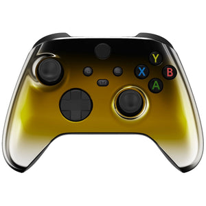 Glossy Chrome Gradient Black Gold Silver Front Shell For Xbox Series X/S Controller-FX3D410WS - Extremerate Wholesale