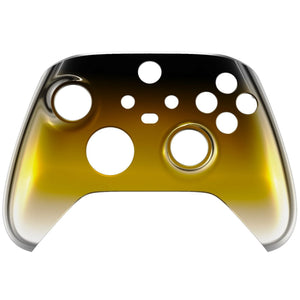 Glossy Chrome Gradient Black Gold Silver Front Shell For Xbox Series X/S Controller-FX3D410WS - Extremerate Wholesale