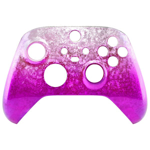 Glossy Ice Flake Magenta Front Shell For Xbox Series X/S Controller-FX3D411WS - Extremerate Wholesale