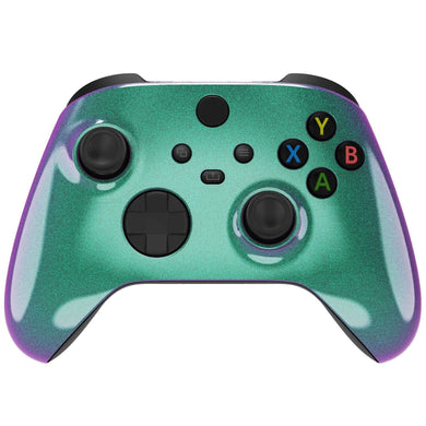 Glossy Chameleon Green Purple Front Shell For Xbox Series X/S Controller-FX3P302WS - Extremerate Wholesale