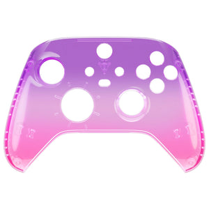 Glossy Gradient Translucent Purple Rose Red Front Shell For Xbox Series X/S Controller-FX3P354WS - Extremerate Wholesale