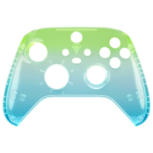 Glossy Gradient Translucent Green Blue Front Shell For Xbox Series X/S Controller-FX3P355WS - Extremerate Wholesale