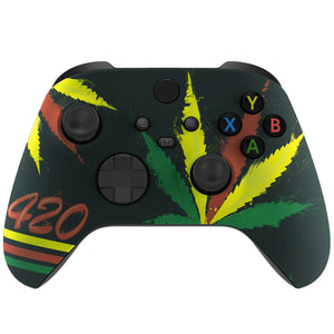 Soft Touch 420 Weeds Front Shell For Xbox Series X/S Controller-FX3T112WS - Extremerate Wholesale