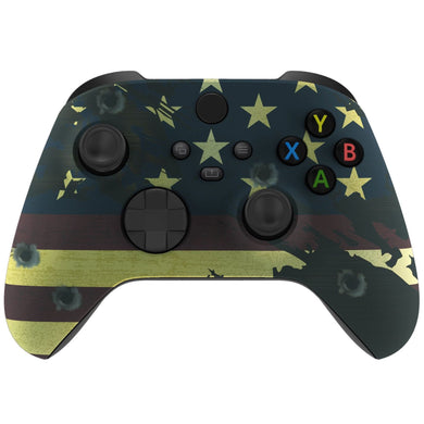 Soft Touch Bullet US Flag Front Shell For Xbox Series X/S Controller-FX3T114WS - Extremerate Wholesale