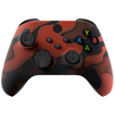Red Black Camouflage Front Shell For Xbox Series X/S Controller-FX3T135WS - Extremerate Wholesale