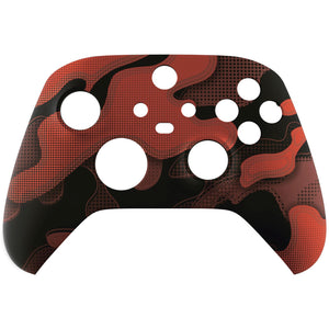 Red Black Camouflage Front Shell For Xbox Series X/S Controller-FX3T135WS - Extremerate Wholesale