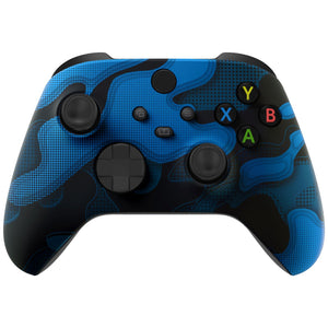 Blue Black Camouflage Front Shell For Xbox Series X/S Controller-FX3T137WS - Extremerate Wholesale