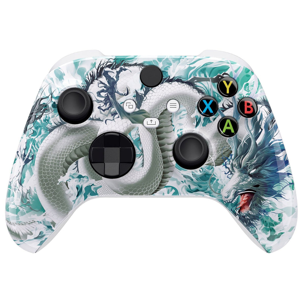 Glossy Jade Dragon-Cloud Dominator Front Shell For Xbox Series X/S Controller-FX3T173WS - Extremerate Wholesale