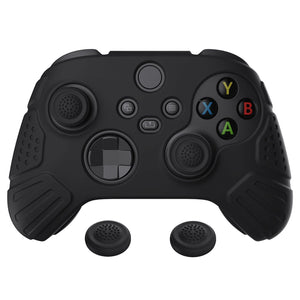 Guardian Edition Black Ergonomic Silicone Case Skin With Black Joystick Caps For Xbox Series X/S Controller-HCX3001 - Extremerate Wholesale