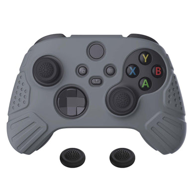 Guardian Edition Gray Ergonomic Silicone Case Skin With Black Joystick Caps For Xbox Series X/S Controller-HCX3006 - Extremerate Wholesale