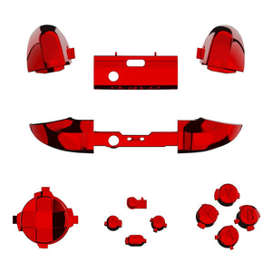 Glossy Chrome Red 13in1 Button Kits For Xbox Series X/S Controller-JX3203WS - Extremerate Wholesale