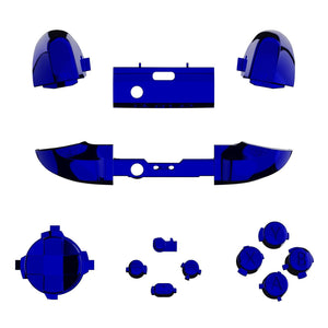 Glossy Chrome Blue 13in1 Button Kits For Xbox Series X/S Controller-JX3204WS - Extremerate Wholesale