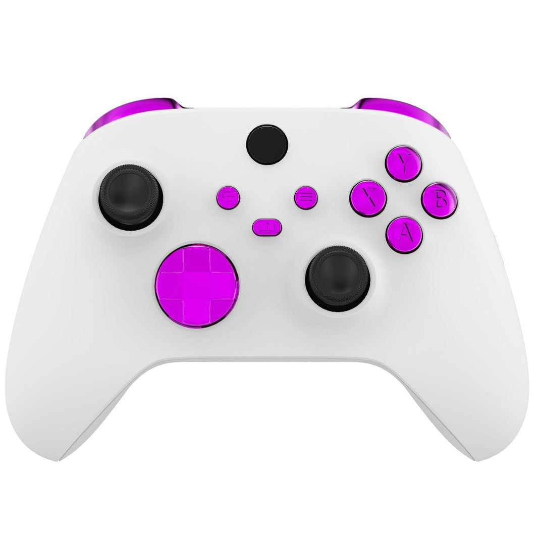 Glossy Chrome Purple 13in1 Button Kits For Xbox Series X/S Controller-JX3205WS - Extremerate Wholesale