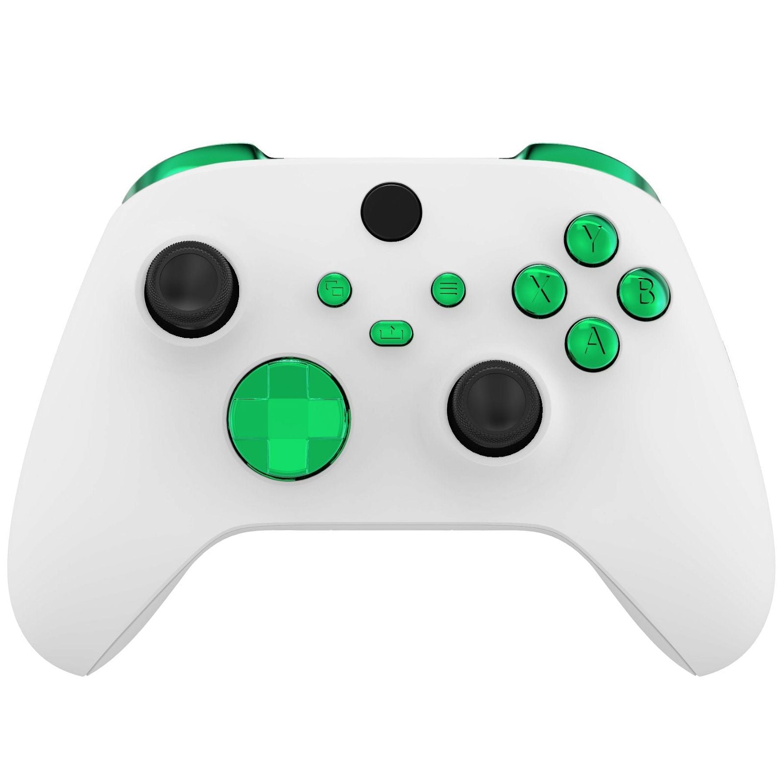 Glossy Chrome Green 13in1 Button Kits For Xbox Series X/S