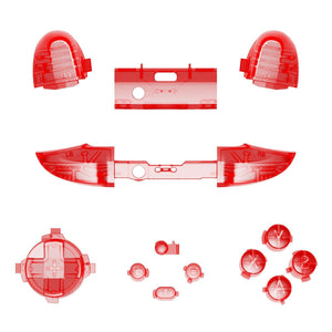 Clear Red 13in1 Button Kits For Xbox Series X/S Controller-JX3302WS - Extremerate Wholesale