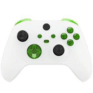 Clear Green 13in1 Button Kits For Xbox Series X/S Controller-JX3303WS - Extremerate Wholesale