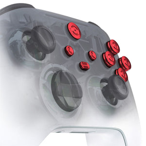 8In1 Red Metal ABXY Home Start Back Share Buttons Kit For Xbox Series X/S Controller-JX3A003WS - Extremerate Wholesale