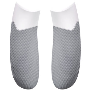 Rubberized White & Gray Non-Slip Diamond Texture Side Rails Grips For Xbox Series X/S Controller-PX3C3009WS - Extremerate Wholesale