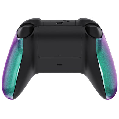 Glossy Chameleon Green Purple Side Rails For Xbox Series X/S Controller-PX3P302WS - Extremerate Wholesale