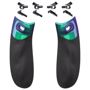 Chameleon Green Purple Flexor Diamond Textured Side Rails Grips Ergonomic Trigger Stop Kit For Xbox Series X/S Controller-PX3Q3007WS - Extremerate Wholesale