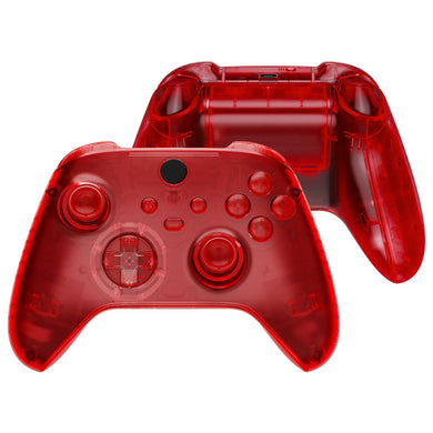 Clear Red Full Set Shell Kits For Xbox Series X/S Controller-QX3M502WS - Extremerate Wholesale