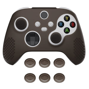3D Studded Edition Clear Black Ergonomic Silicone Case Skin With 6 Thumb Grip Caps For Xbox Series X/S Controller-SDX3013 - Extremerate Wholesale