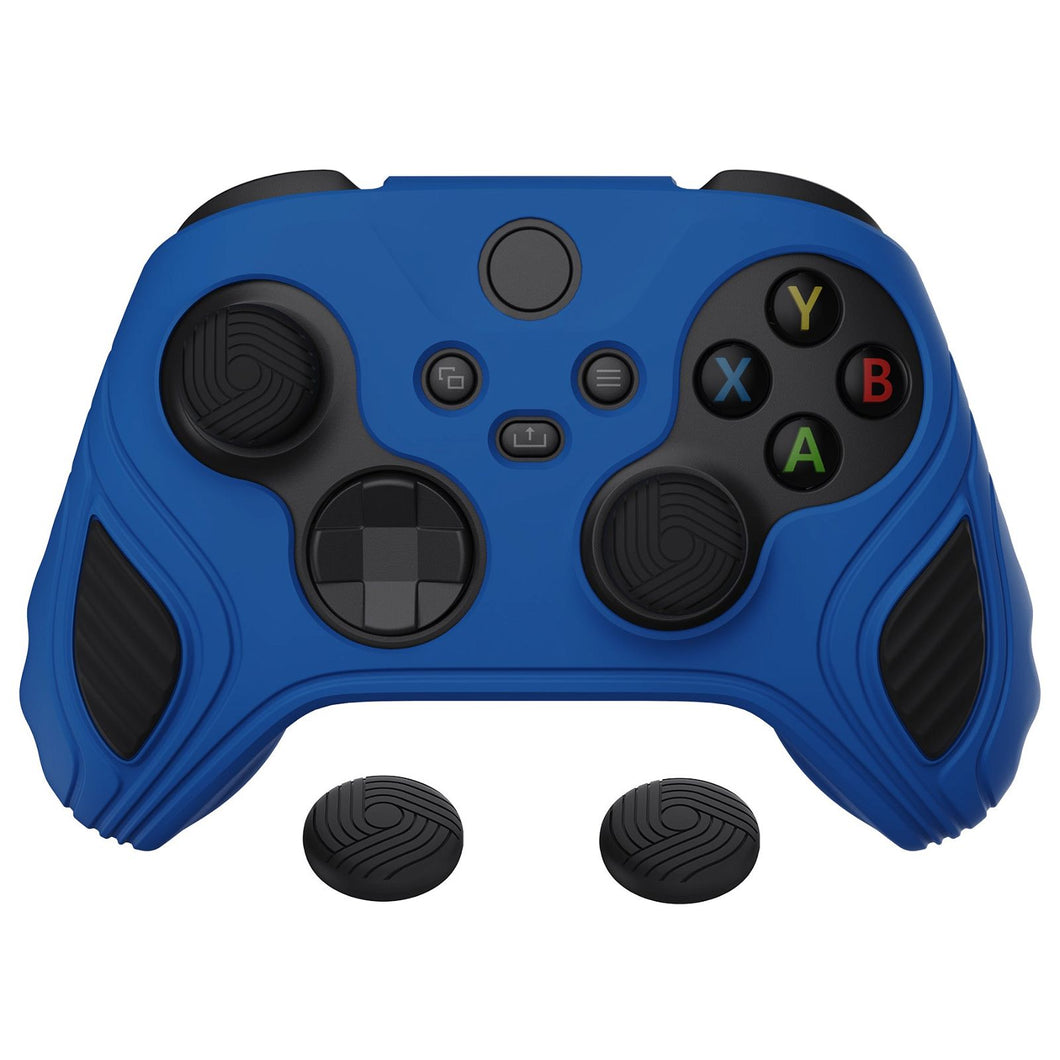Scorpion Edition Blue & Black Anti-Slip Silicone Cover Skin With Black Thumb Grip Caps For Xbox Series X/S Controller-SPX3001 - Extremerate Wholesale