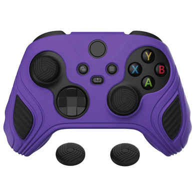 Scorpion Edition Purple & Black Anti-Slip Silicone Cover Skin With Black Thumb Grip Caps For Xbox Series X/S Controller-SPX3004 - Extremerate Wholesale