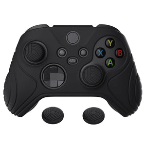 Samurai Edition Black Ergonomic Silicone Case Skin With Black Thumb Stick Caps For Xbox Series X/S Controller-WAX3001 - Extremerate Wholesale