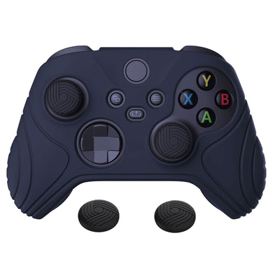Samurai Edition Midnight Blue Ergonomic Silicone Case Skin With Black Thumb Stick Caps For Xbox Series X/S Controller-WAX3003 - Extremerate Wholesale
