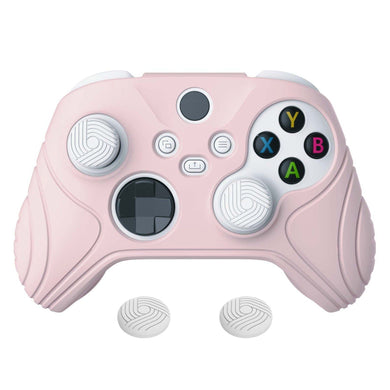 Samurai Edition Cherry Blossoms Pink Ergonomic Silicone Case Skin With White Thumb Stick Caps For Xbox Series X/S Controller-WAX3005 - Extremerate Wholesale