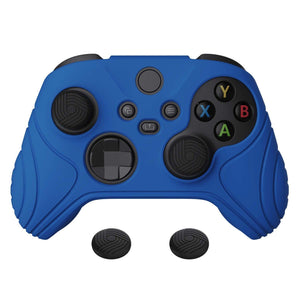 Samurai Edition Deep Blue Ergonomic Silicone Case Skin With Black Thumb Stick Caps For Xbox Series X/S Controller-WAX3008 - Extremerate Wholesale