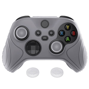 Samurai Edition Clear White Ergonomic Silicone Case Skin With White Thumb Stick Caps For Xbox Series X/S Controller-WAX3012 - Extremerate Wholesale