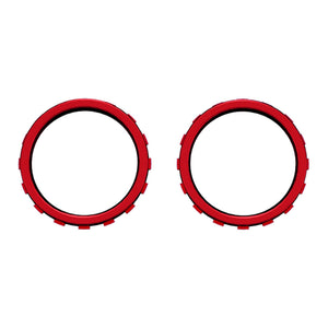 Chrome Red Custom Replacement Accent Rings For Xbox Elite Series 2 Core & Elite Series 2 & Xbox One Elite & eXtremeRate ASR Version Shell For Xbox Series X/S Controller-XOJ1312 - Extremerate Wholesale