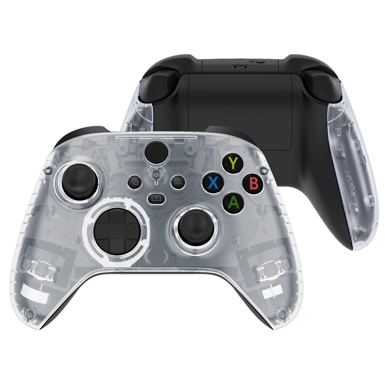 Clear Front Shell With Side Rails Panel For Xbox Series X/S