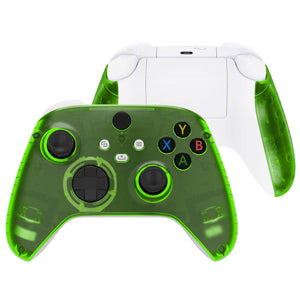 Clear Green Front Shell With Side Rails Panel For Xbox Series X/S Controller-ZX3M503WS - Extremerate Wholesale