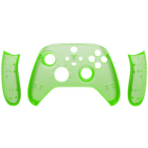 Clear Green Front Shell With Side Rails Panel For Xbox Series X/S Controller-ZX3M503WS - Extremerate Wholesale